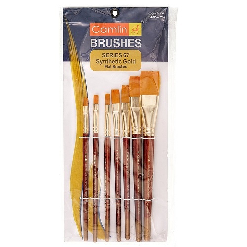 Camlin Flat Brush Set of 7